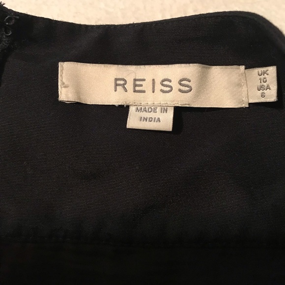 Reiss Black Ribbed Mini Skirt Size 6 - Picture 6 of 8